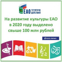 На развитие культуры ЕАО в 2020 году выделено свыше 100 млн рублей 